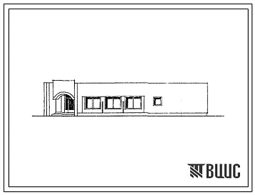 Типовой проект 274-33-12 Магазин товаров повседневного спроса торговой площадью 150 м2 для торгового центра сельского поселка тип 2 (из зданий блоков). Для строительства в 1В климатическом подрайоне, 2 и 3 климатических районах