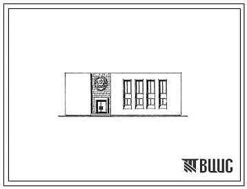 Типовой проект 264-20-31 Сельский совет (тип 2) с отделением связи для поселков с населением от 500 до 2000 жителей. Для строительства во 2 строительно-климатической зоне.