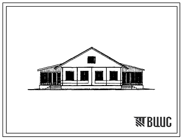 Типовой проект 181-11-42 Одноэтажный двухквартирный панельный жилой дом с трехкомнатными квартирами. Для строительства во 2 строительно-климатической зоне.