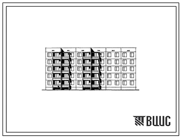 Типовой проект 60-028 Пятиэтажная 30-квартирная рядовая блок-секция (двухкомнатных 2Б-18, трехкомнатных 3А-12)  с шагом поперечных стен 3,6 6,0 м, для строительства в 1В климатическом подрайоне, 2 и 3 климатических районах