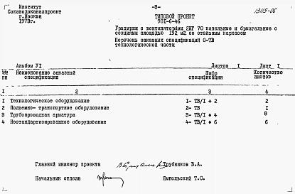 Альбом 6 Заказные спецификации