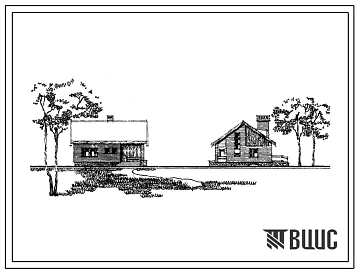 Типовой проект 184-89-70/1 Мансардный жилой дом с четырехкомнатной квартирой типа 4Б (шифр БКС-16). Для строительства во 2В климатическом подрайоне Белорусской ССР