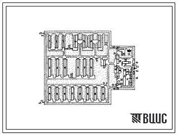 Типовой проект 819-28 Птицеводческий племенной завод мясного направления на 25 тыс.кур племенного стада. Схемы планировок.