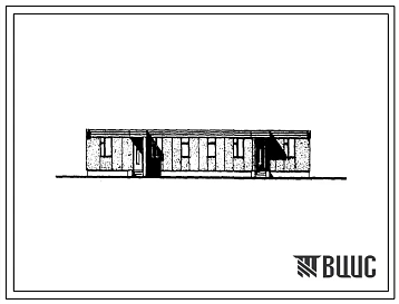 Типовой проект 183-126-50.84 Одноэтажный жилой дом на 2 квартиры. Для строительства в сельской местности