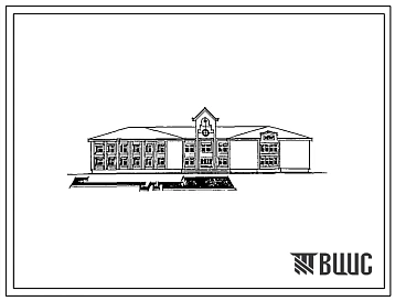 Типовой проект 224-1-702.91 Неполная средняя школа на 9 классов (162 учащихся) со стенами из кирпича. Здание одно-, двухэтажное.