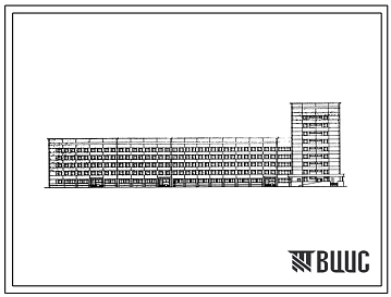 Типовой проект 252-3-26 Главный корпус онкологического диспансера на 450 коек с поликлиническим отделением и пансионатом на 120 коек. Здание пяти-, девятиэтажное.  Каркас сборный железобетонный серии ИИ-04. Стены из керамзитобетонных и ячеистобетонных п