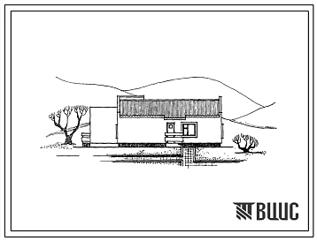 Типовой проект 185-000-249.84 1-этажный 1-квартирный жилой дом с квартирой типа 4Б (стены из камня известняка-ракушечника). Для строительства в 4Г климатическом подрайоне Казахской ССР с пыльными бурями.