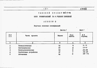 Альбом 3 Заказные спецификации.     