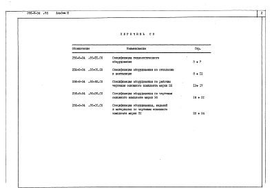 Альбом 3 Спецификации оборудования