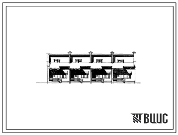 Типовой проект 144-12-130.2 2-этажный блокированный 4-квартирный жилой дом с 4-комнатными квартирами в двух уровнях. Для строительства в 1В климатическом подрайоне, 2 и 3 климатических районах.