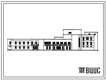 Типовой проект 263-12-17-215 Сельский дом культуры (со стенами из крупных легкобетонных блоков) с залом на 300 мест и административными помещениями.