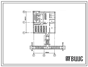 Типовой проект А-II,III,IV-150-249,84 Склад инвентаря и оборудования в подвале служебно-технического здания железнодорожного транспорта, (убежище на 150 человек, размеры убежища 18м на 12м, режимы вентиляции 1,2).