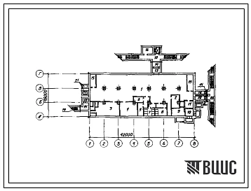 Типовой проект А-II-1120-382.87 Склад материалов и оборудования отдельно стоящий. (убежище на 1120 человек, размеры убежища 42м на 18м, режимы вентиляции 1,2).