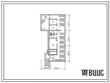 Типовой проект П-2, П-4-92(416-1-211.88) Помещения подвала административно-бытового корпуса книжной базы с библиотечной коллектором, приспосабливаемые под ПРУ(убежище на 92 человек, размеры убежища 18м на 9м, режимы вентиляции 1,2).