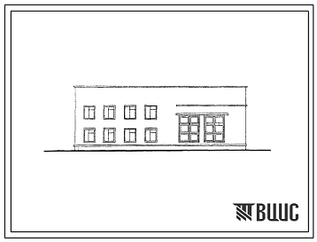 Типовой проект 817-45 Блок вспомогательных хозяйственных помещений для питомников с производственной площадью 300 га. Для строительства в I, II и III строительно-климатических зонах.