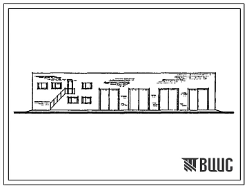 Типовой проект 503-1-81.13.90 Гараж на 5 грузовых автомобилей с закрытой стоянкой. Стены из кирпича (для строительства в Западно-Сибирской зоне Российской Федерации)
