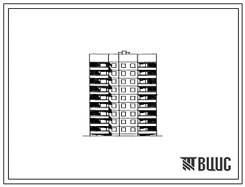 Типовой проект 90-035.01.86 Конструктивный вариант типового проекта 90-035/1.2 девятиэтажной блок-секции рядовой с торцевыми окончаниями на 36 квартир с применением наружных стеновых панелей трехслойной конструкции с вкладышами. 