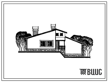 Типовой проект 184-24-152.83 Одноквартирный трехкомнатный жилой дом на рельефе. Для индивидуальных застройщиков Северо-Центральных районов Украинской ССР.