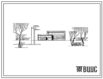 Типовой проект 294-2-43 Спортивный корпус с залом (ареной 24х12 м) местами для зрителей (с вариантом покрытия из облегченной конструкции), для строительства в 1В климатическом подрайоне, 2 и 3 климатических районах