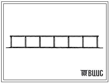 Типовой проект 804-9-7с.84 Трехстенный навес на 18 рабочих лошадей.