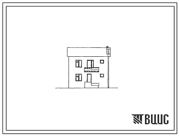 Типовой проект 42-0101с/1 Двухэтажная блок-квартира с четырехкомнатной квартирой типа 4Б. Для строительства в IVБ и IVВ климатических подрайонах сейсмичностью 7 и 8 баллов.