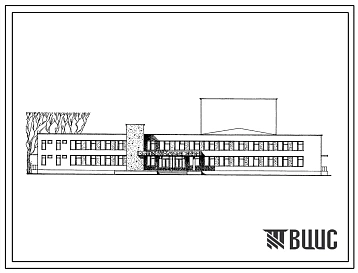 Типовой проект 264-12-101 Сельский дом культуры на 400 мест для строительства во 2 и 3 климатических районах.