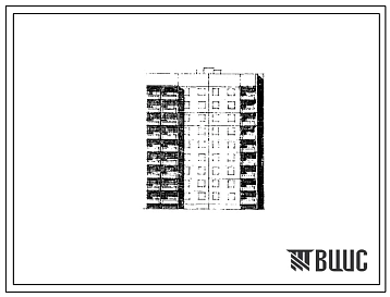 Типовой проект 90.1-088.84 Блок-секция 9-этажная 36-квартирная 1Б-2Б-2Б-3Б торцовая правая для городов Ульяновск, Воронеж, Иваново, Калининград, Тамбов