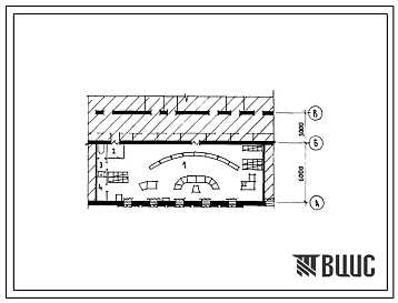 Типовой проект П-4-25(501-5-62.86) Помещения 1 этажа поста электрической централизации до 150 стрелок, стены из кирпича, С3-58-83, (убежище на 25 человек, режимы вентиляции 1,2).