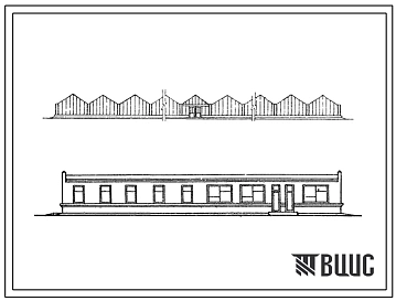 Типовой проект 810-74 Блок зимних почвенных теплиц площадью 6 га с пролетом звена 6,4 м (вариант компоновки двух теплиц по 3 га каждая) с конструкциями из специальных облегченных профилей для центральных районов СССР