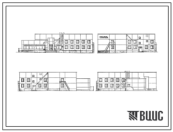 Типовой проект 6-80-54-24 Хозблок на 10 тысяч жителей с помещениями для ОДС. Запроектирован из изделий жилого дома П30/12