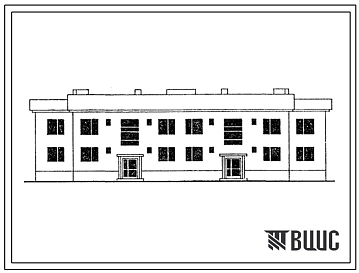 Типовой проект 13-10-2/65 8-квартирный секционный дом с 2-3-комнатными квартирами