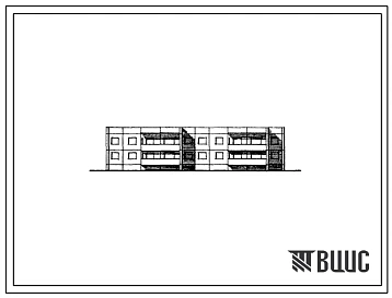 Типовой проект 111-90-44/1 Двухэтажный двухсекционный крупнопанельный дом на 12 квартир (однокомнатных 1Б-4, двухкомнатных 2Б-5, трехкомнатных 3Б-3). Для строительства в 1В климатическом подрайоне, 2 климатическом районе Нечерноземной зоны РСФСР