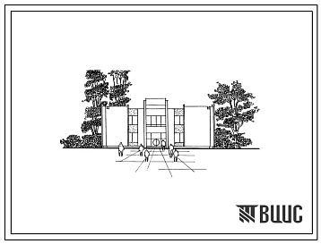Типовой проект 264-21-40с.84 Административное здание на 40 рабочих мест. Для строительства в 3Б,4Б и 4В климатических подрайонах сейсмичностью 7 и 8 баллов.