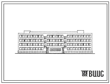 Типовой проект 224-1-130м Десятилетняя общеобразовательная школа на 30 классов (1176 учащихся) со стенами из кирпича для строительства в 1 строительно-климатической зоне, в районах с вечномерзлыми грунтами.