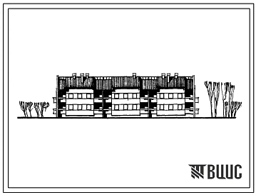 Типовой проект 111-26-49/1 Двухэтажный трехсекционный жилой дом на 16 квартир (однокомнатных 1Б-4, двухкомнатных 2Б-4, трехкомнатных 3А-6, четырехкомнатных 4Б-2), наружные стены из газосиликатобетонных панелей. Для строительства во 2 и 3 климатических рай
