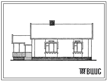 Типовой проект 148-000-505с.13.86 Одноквартирный жилой дом с 3-х комнатной квартирой для индивидуальных застройщиков со стенами из кирпича (Киргизская ССР)