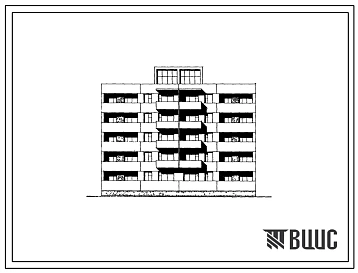 Типовой проект 72-010с Пятиэтажная блок-секция рядовая правая на 19 квартир (однокомнатных 1А-5; двухкомнатных 2А-4; четырехкомнатных 4Б-4; пятикомнатных 5Б-6). Для строительства в 1А климатическом подрайоне Тувинской АССР сейсмичностью 7 и 8 баллонов