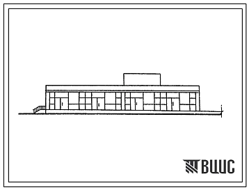 Типовой проект 274-30-26сп Торговый центр для поселков на 1000-1500 человек.Стены кирпичные.Для строительства в районах с сейсмичностью 7 и 8 баллов, на просадочных  грунтах.