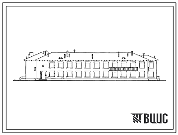 Типовой проект 2-05-01А Больница на 50 коек с поликлиникой на 100 посещений в смену. В составе : генплан, главный корпус, инфекционный корпус, хозяйственный корпус, гараж. 