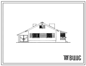 Типовой проект 144-16-153.91 Одноэтажный одноквартирный 3-комнатный жилой дом с пристроенными гаражом и хозпостройкой для индивидуальных застройщиков