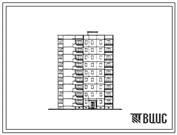 Типовой проект 153-06с Девятиэтажная блок-секция левая на 36 квартир (однокомнатных 1А-1, двухкомнатных 2Б-17, трехкомнатных 3А-9, 3Б-9). Для строительства в 4В климатическом подрайоне Грузинской ССР сейсмичностью 7 и 8 баллов