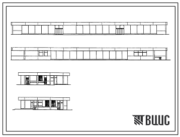 Типовой проект IX-16-14 Продовольственный магазин самообслуживания с площадью торгового зала 545 м.кв. пристраиваемого к жилым домам для строительства в г. Москве