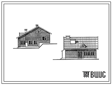 Типовой проект 184-24-237.13.87 1-квартирный 3-комнатный жилой дом на рельефе (для строительства в северно-центральных районах Украинской ССР)