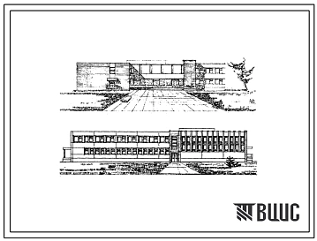 Типовой проект 222-1-296 Средняя общеобразовательная школа на 12 классов (464 учащихся) для строительства во 2В климатическом подрайоне Белорусской ССР