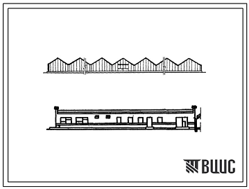 Типовой проект 810-73 Блок зимних почвенных теплиц площадью 6 га с пролетом звена 6,4 м с конструкциями из специальных облегченных профилей