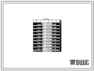 Типовой проект 90-07/1.2  Девятиэтажная 36-квартирная блок-секция торцевая правая.