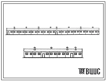 Типовой проект 804-2-19с.84 Конюшня на 100 дойных кобыл (вариант по рамной схеме).