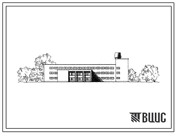 Типовой проект 264-19-12 Станция юных техников на 200 мест для строительства во 2 и 3 климатических районах.