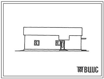 Типовой проект 817-247.86 Трехкомнатный бригадный чабанский дом (с чердачным перекрытием)