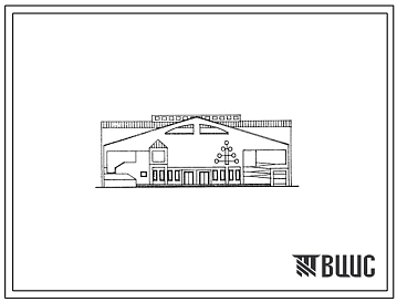 Типовой проект 264-016-4.88 Культурно – спортивный центр на 500 посетителей. Здание двух-, трехэтажное. Стены из кирпича.